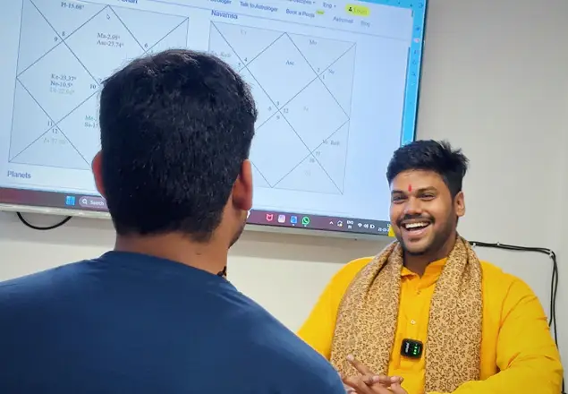 Jyotish class — practical session on predictions